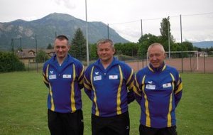 Laurent, Bruno & Jacky TP 2015 à St-Pierre-en-Faucigny qualifiés Ligue