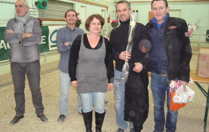 7è: Catherine Simula, Fabrice Croset & Olivier Blanc (Vétérans foot).