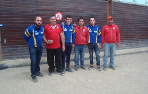 la triplette, à souligner: les trois frères Graziano Ugo, Luca et Marco.