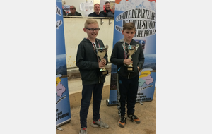 Vice-champions cadets: Dohann et Julien