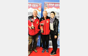 2017 Qualif France DJP. De gauche à droite: Papy, Jacky et sa fille.